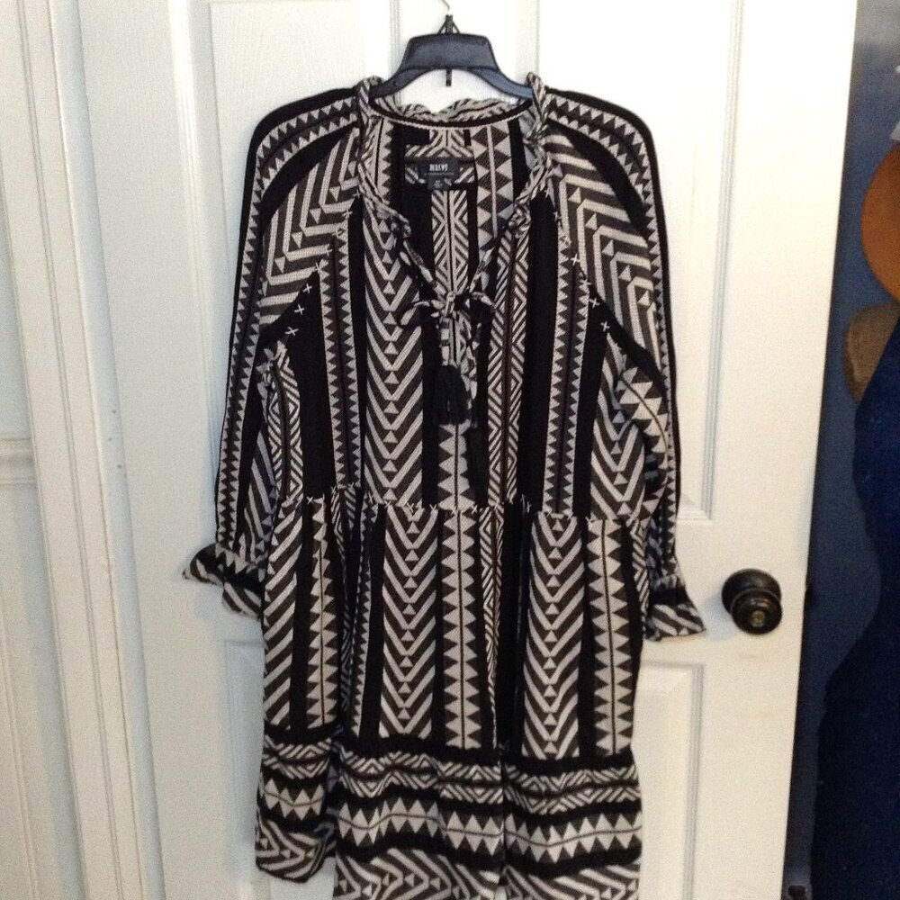 Anthropologie Dominque "MP" Tribal Tunic Dress; Coachella, Boho, Hippie: (MAEVE) - Picture 2 of 8